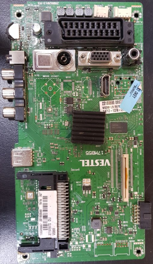 Mainboard	Telefunken / Toshiba	17MB55	28082013-R3	231665900997		1008555723166589151532"	27109972DIJ            PositionNummer:KT37/KT36-024