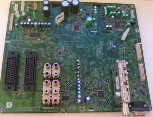 Mainboard	 Toshiba	PE0406 A-1	V28A000527A1	V28A000528A0	PLC-2147	B07Z12A08597	46XF355D           PositionNummer:KT36-572