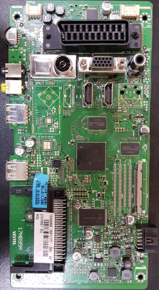 Mainboard	 Toshiba	17MB95M 	23207610 19857	362JL12M0	28/08-8/23-84	10098982 23211777 359 39"	27419857 DIJ            PositionNummer:KT36-657