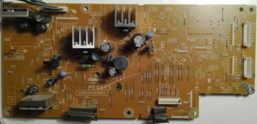 Netzteil 	 Toshiba	PE0473	V28A00060501	3.3V100HZ / 3.3VD	LCD	CCP-6400S	V28A00060600          PositionNummer:N36-T642