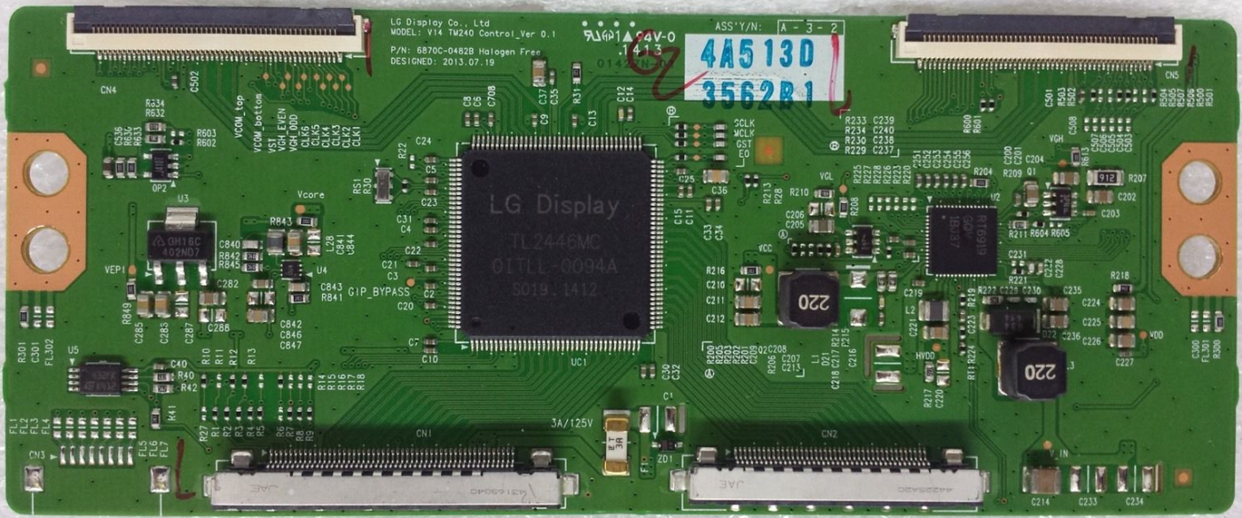 Carte T-CON (carte Contrôleur) Pour Téléviseur Panasonic TX-42AS500E - Référence 6870C-0480A / 6871L-3454J - NEUVE
