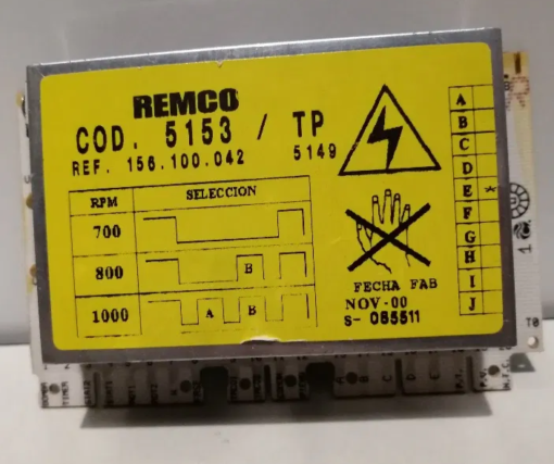 Waschmaschine Elektronik Ariston 	Remco 5153/T	TL 1043	156.100.042	TP 5149	1041	732 / 0007686 / C1515006 (Gbr) PositionNummer:W20-133