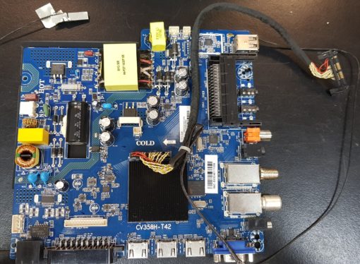 Mainboard	JTC	CV358H-T42	TFT218436	7.T358HT421000.3A6	BJM1-143083-0T6G / B83D4E111058	8AY11551811DA0286	GT0DD-AS43N / G1901-IH01047 / DVB-PM1430083HCATSI (Gbr)          PositionNummer:KT22-158