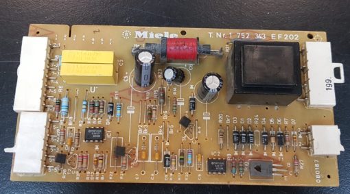 Waschmaschine Elektronik Miele	 01752343	1 752 343	EF202	 080187		199 (Gbr)       PositionNummer:W01-193