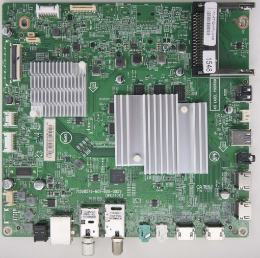 Mainboard	Philips 	:996597201092	715G8579-M01-B00-005Y	WK:1701	B43040500 3741294 M2983	(X)XHCB02B007028X/H8TBX1008X1720	43PUS6412/12 (Gbr)          PositionNummer:KT29-200