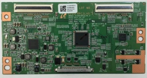 T-CON Board	Samsung	BN95-00493A	BN9500492A BN41-01678A	S100FAPC2LV0.3	LED	 LSJ400HM02-SSK98BN9500493AHVSHC195500	UE40D5003BW / UE40D5003BWXZG  (Gbr)    PositionNummer:T34-140