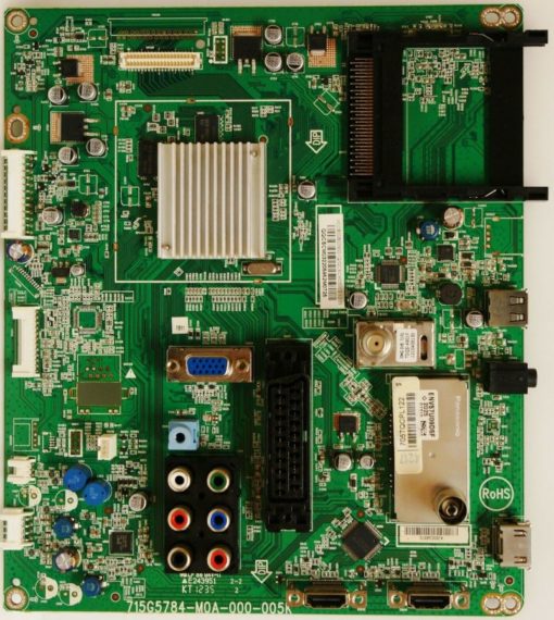 Mainboard	Philips 	705TQCSCM03001	715G5784-M0A-000-005K	QQCSCM032223697M1044	705TQCPL122	XCCB02B039002Q/QCSCM03002	40PFL3107k/02 / FZ1A1249048715  (Gbr)          PositionNummer:KT29-224