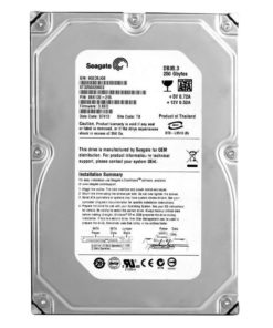Festplatte HDD	Seagate  	DB35.3 / P000493520	1A808-06NM	ST3250820SCE	250GB / 3.ACD	9QE88PS1	SSB42FHPBJD / MON 0636A / 3104 301 2528.1 (Gbr)          PositionNummer:KT22-917