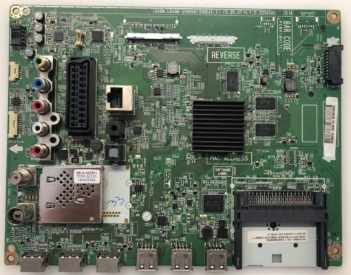 Mainboard	LG 	EBU63234116 / EBU63214611 / EBU63214610	EBU63214601 / EBU63453201 / EBU63214608	EAX65610906(1.1)	LE46B / LD46B / 225X183 SH / 62EBT000-00LA / MH624101ZS	63976202	32LF5809 / 32LF5809-ZA / 621D01JA / 602MARZ4Z726 / 32LF5809-ZA.BEUFLJP   	   (Gbr)          PositionNummer:KT14-105