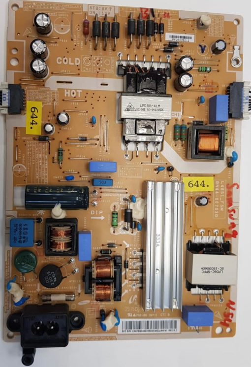 Netzteil	Samsung 	UN40J5500AFXZA	BN44-00703G	PSLF121507A	L48S1_FSM 	CN07BN4400703GSE38G3JA4FM (Gbr)          PositionNummer:N54-644