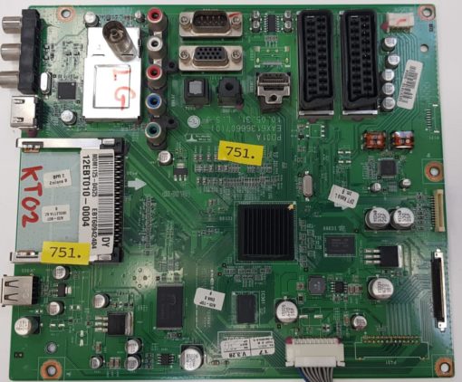 Mainboard	LG	EBT60942404	EAX61366607(0)			MDM1125-04525 EBT60942404 12EBT010-0004 (Gbr)          PositionNummer:KT02-751
