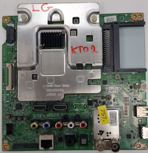 Mainboard	LG	EBT64266602	EAX66882503(1.0)	55UH606V-ZC 704MANJF7855 E2303741234567	EBL61741501 TDJN-G301D 1703A0412  	74EBT000-0099 MZ74S10C7Z 64187809 (Gbr)          PositionNummer:KT02-757