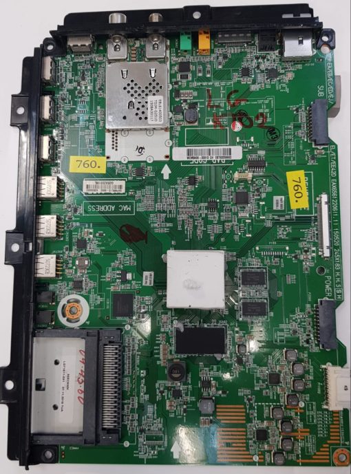 Mainboard	LG	EBT63095219	EAX65612206(1.1)	EA/EB/EC/ED/EJ/EL/ET/EE42D 150520 245X183		59PWRL13-0002 62826602 G0592031ML (Gbr)          PositionNummer:KT02-760