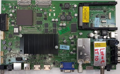 MAINBOARD 	LOEWE	XELOS 32	17MB71-4 101111	23018345 69337 V224b0 LN1 SBL	51429W80 , MB180	10073206 23018346 61 32" 26869337 LGEEUD-SDA2 DE V224b0_MB71(LOEWE) , 6844312 200142 10073206 1203 , 0514292380080361 , 10073206 1203 200142 , 08036 (Gbr)          PositionNummer:KT10-976
