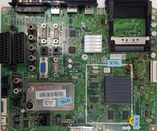 MAINBOARD	SAMSUNG	LE46B679T2S	BN41-01167C (MP1.1)	DN0D243SH261A BN40-00141A 091001 CBT-LF	T-CHL6CI PDSEUC 16.10.09 1006.0(K) 4982(4)	LE46B679T2SXZG 655A M1006.0 S1007 SK 10 BN94-03209B HVPB 010005325819 004520091022 , 02808735 , AZQM3SYSA00390B (Gbr)          PositionNummer:KT74-978