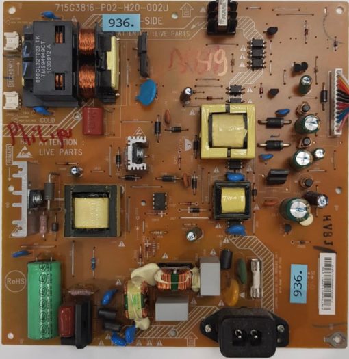 NETZTEIL 	PHILIPS	32PFL3605/12	715G3816-P02-H20-002U			PWTVAMC1GPR1 Y10 F1GPR1000003371313(Gbr )                  PositionNummer:N46-936