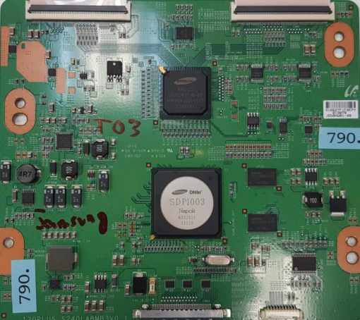 T-CON	SAMSUNG	UA55D6000 	120PLUS_S240LABMB3V0.1			S16627F1F0EPY 019078 J550HW01-08 (Gbr)    PositionNummer:T03-790
