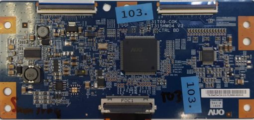 T-CON	SAMSUNG	31T09-C0K T315HW04 V3 CTRL BD			E222034 2N 94V-0 1039	TX-5546T04C19-11G-NL50000-00103-01 (Gbr)    PositionNummer:T03-103