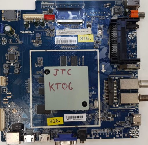 MAINBOARD	JTC	TV 55" CURVE	CV6488H-Y 	10015528 BJM1-155123-0T3G	TFT216444	6CH25171701YA0084 , B83D4E6D9732 , G1702-AC00412 (Gbr)          PositionNummer:KT06-816