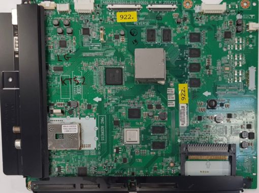 MAINBOARD	LG	EBT62815201	EAX65167303(1.0)130604	55LA9659-ZA.AEUYLJP , 55LA9659-ZA , 65LA9700 , 65LA9700-UA, 65LA9700-UA AUSZLH	6681316 0301 8D55 , 6587417 0301 BE5E , 6653009 0620 FC45 , 130604	39PMAL2F0006 62076902 GO39D201AH , 310MAVD5B799 (Gbr)          PositionNummer:KT52-922