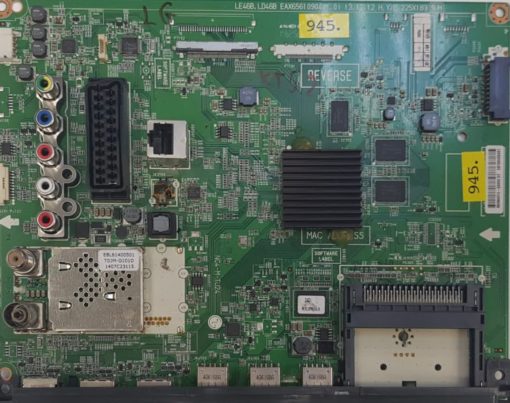 MAINBOARD	LG	42LB570V , 42LB570V-ZB	EAX65610904(1.0) LE46B LD46B	42LB570V-ZB.BEUHLJP		MHM4014-02092 HT EBT63433401 , 410MAPN7X416 (Gbr)          PositionNummer:KT52-945