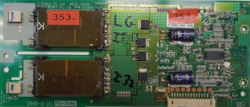 INVERTER	LG	 26CS460 26LD350 26LH2000	6632L-0550A PPW-EE26HD-0 (A) Rev1.1	26HD-0 (A)		O 0KBV3 550A 15836 (Gbr)               PositionNummer:I32-353