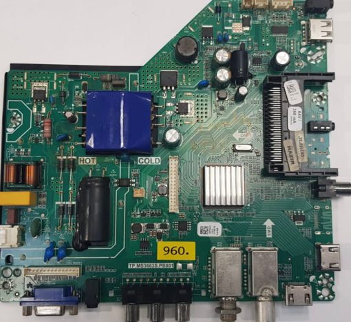 MAINBOARD	GRUNDIG	32 GHB 5944 	TP.MS3663S.PB801			APEKS1911018579 SLN190R (Gbr)          PositionNummer:KT28-960