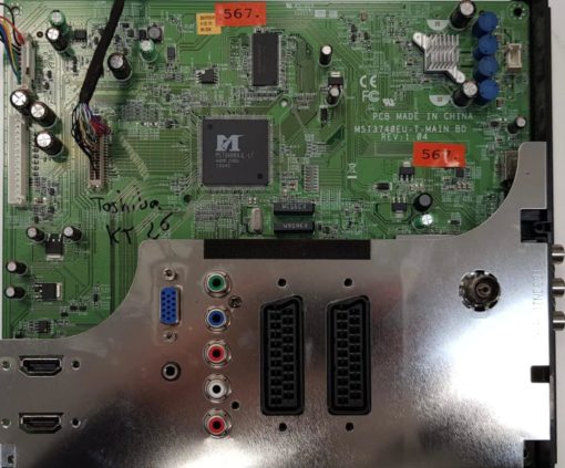 MAINBOARD 	TOSHIBA	32AV703G1	MST3740EU-T-MAIN BD REV:1.04	32AV703G/R V1.03 P3 MX 2234 (Gbr)          PositionNummer:KT26-567