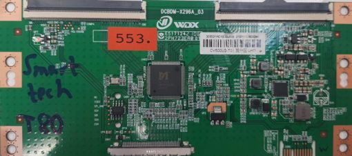 T-CON	SMART TECH	SMT50S10UV2L1B1	DCBDM-X296A_03	E517124 2PH723EA0 01  2106		309021WDX500U006 21031102803244 CV500U2-T01 UHD (Gbr)    PositionNummer:T80-553