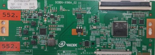 T-CON	SMART TECH	DCBDU-X196A_02		CV500U3-L01 790F 0434 07A S20/10/5 UHD	P2021918L599  (Gbr)    PositionNummer:T80-552
