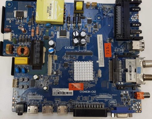 MAINBOARD 	JTC	DVX4	CV3463H-C42	CV3463H_C42_12_P1, 10003920, BJM1-14009-1T9G	TFT215316-2, CV3463H-C42(75W)/USB*2/S2, H.265/51V/700MA*1/3P+2P/2.0 40" A400ND3N02-3/LSC400HN02-W DVD CV3463H-C42	5BH27291512ZA8659 48-54.5V/700MA (Gbr)          PositionNummer:KT06-715