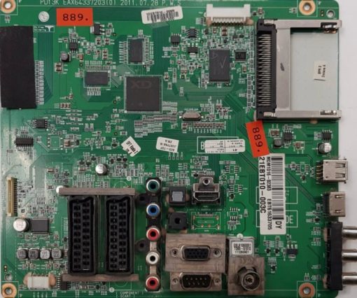 MAINBOARD 	LG	50PT353K-ZG	PDP50T30010 PD13K EAX64337203(0)	EBL61060001 TDSS-G101D 1112B0901		201P150T3001954.DSLGBMC, 1DEBT010-008N DY 000.000, DY MDM1D16-02383 EBT61633705 21EBT010-003C (Gbr)          PositionNummer:KT62-889