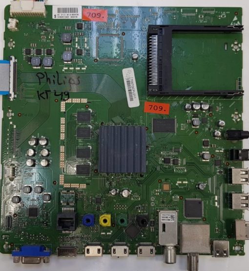 MAINBOARD 	PHILIPS	42PFL4007K/12				705TQCPL011, UC 211.5 AI1.A 6034736 313929713422 6034736 (Gbr)          PositionNummer:KT49-709