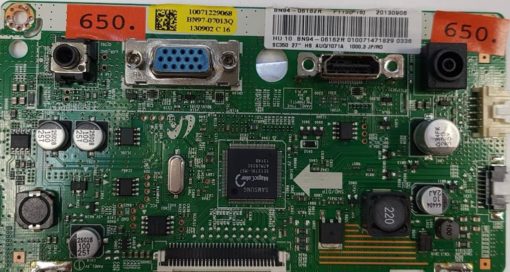 MAINBOARD 	SAMSUNG	S27C350H 		LS27C350HS EN		0293H4MD904137H, BN94-06162R F115(P15) 20130906 HU 10 BN94-06162R 010071471829 0336 SC350 27" HS AUO/1071A 1000.3 JP/RO, 10071229068 BN97-07013Q 130902 C16 (Gbr)          PositionNummer:KT94-650