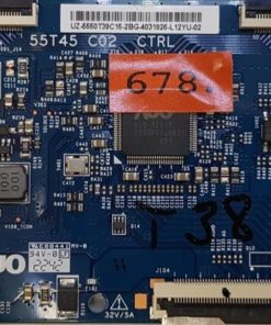 T-CON 	GRUNDIG	55T45 C02 CTRL				UZ-5550T39C15-2BG-4031826-L12YU-02, UZ-5555T45C03-15S-4017400-T22D6-05 (Gbr)    PositionNummer:T38-678