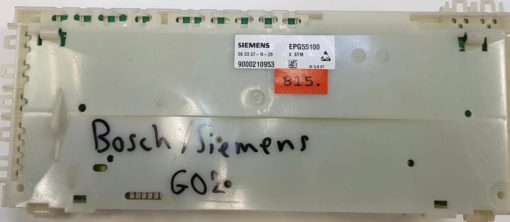 GESCHIRRSPULMASCHINE ELEKTRONIK	BOSCH-SIEMENS	EPG55100	9000210953 (Gbr)          PositionNummer:G02-815