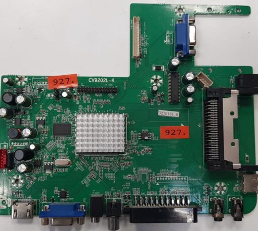 MAINBOARD	JTC	DVB-82407	CV9202L-K	32T0161 II		LTVJ24CK-0413-000002593 (Gbr)          PositionNummer:KT06-927