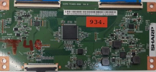 T-CON	SHARP	50BJ2KE	CCPD-TC495-008 V4.0			8TCON495G85011150712A4646 (Gbr)    PositionNummer:T40-934