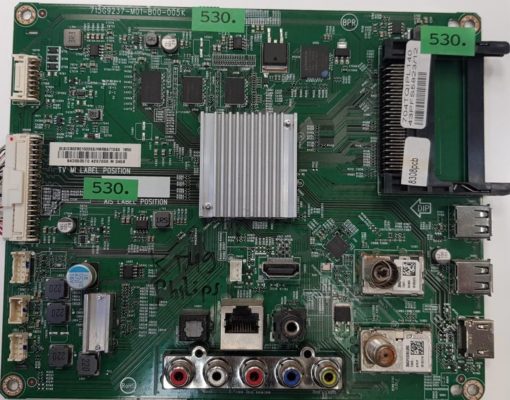 MAINBOARD	PHILIPS	43PFS5823/12 43PFS5803/12	715G9237-M01-B00-005K	8308pcb		(X)XICB02B01503SX/H8RBA7T0SX 1850 B430505T0 4297006 M 0458, 704TQIPL140 43PFS5823/12 (Gbr)          PositionNummer:KT49-530