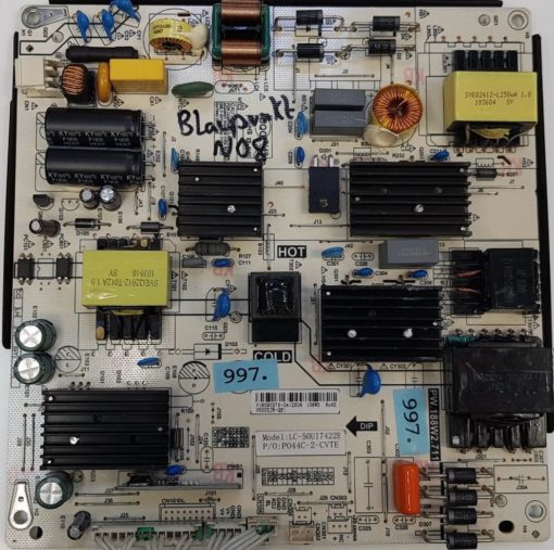 NETZTEIL	BLAUPUNKT	LC-50UI7422E LC-50UK7222E	PW.188W2.711 P044C-2-CVTE			V18090275-0A12506 108W3 RoHS V500DJ6-QE1 (Gbr )                  PositionNummer:N08-997