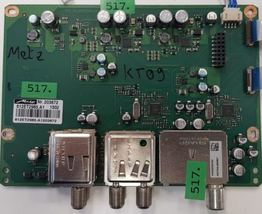 TUNER	METZ	612 20 6027-0 A1 612ET2985.A1 		Nr.203672 	1502	612ET2985.A1203672, VA4S2DA5162 W2725AJ000867  (Gbr ) PositionNummer:TU09-517