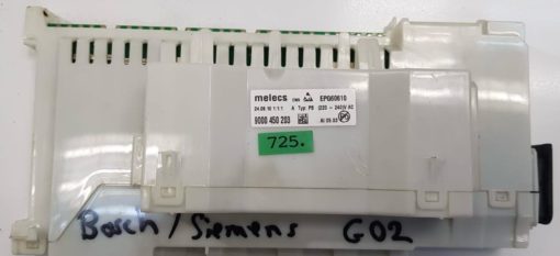 GESCHIRRSPULMASCHINE ELEKTRONIK	BOSCH-SIEMENS	EPG60610				9000 450 203 (Gbr)          PositionNummer:G02-725