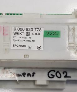 GESCHIRRSPULMASCHINE ELEKTRONIK	BOSCH-SIEMENS	12003845	EPG70003			9000 830 778 WKKT (Gbr)          PositionNummer:G02-722