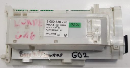 GESCHIRRSPULMASCHINE ELEKTRONIK	BOSCH-SIEMENS	12003845	EPG70003			9000 830 778 WKKT (Gbr)          PositionNummer:G02-722