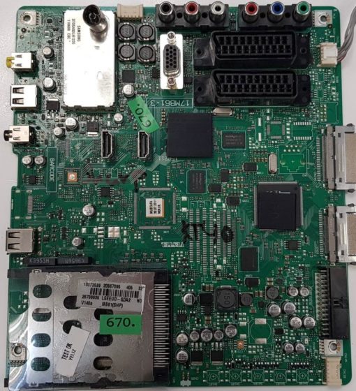 MAINBOARD 	SHARP	17MB61-3				10072539 20567095 405 32" 26738635 LGEEUD-SDA2 N0 V140a _MB61(SHP) (Gbr)          PositionNummer:KT40-670