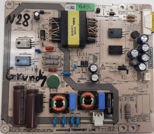 NETZTEIL	GRUNDIG	ZUV194R-06				ZUT14072503675 (Gbr)          PositionNummer:N28-649