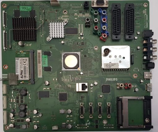 MAINBOARD	PHILIPS	2B0935044475	3104.303.52401 3104.313.63571			EH932.6 PL5.A 5019108 S 310432859512 135222 (Gbr)          PositionNummer:KT49-992
