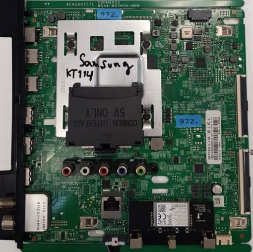 MAINBOARD	SAMSUNG	UE55RU7099U	4E4260157C DZFH1923 BN41-02703A-000 BN41-02703A BN41-02703	UE55RU7099UXZG VER:02/URU7100	UE55RU7099	0ETS3HDM901002T, BN94-14197L P03F 20190630 HU 10 BN94-14197L 010208092246 0561 1312.2/1008 (Gbr)          PositionNummer:KT114-972