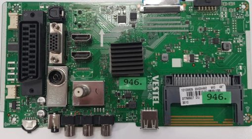 MAINBOARD	TELEFUNKEN	D43F287M4	17MB140		222606	10109805, 10109805 23424492 960 43" 27798507 DIJ 2010 (Gbr)          PositionNummer:KT27-946