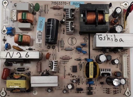 NETZTEIL	TOSHIBA	715G3370-1				ADTV82412AC7 V12AC70420756 (Gbr )                  PositionNummer: N26-889